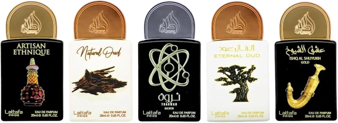 Lattafa Pride Collection No. 2 Mini Gift Set Arabian Luxury Fragrance 5 Piece 20 ML x 5