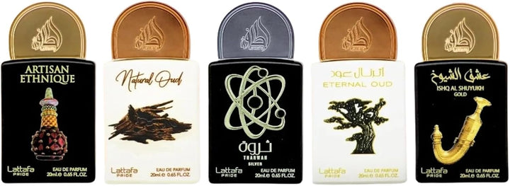 Lattafa Pride Collection No. 2 Mini Gift Set Arabian Luxury Fragrance 5 Piece 20 ML x 5