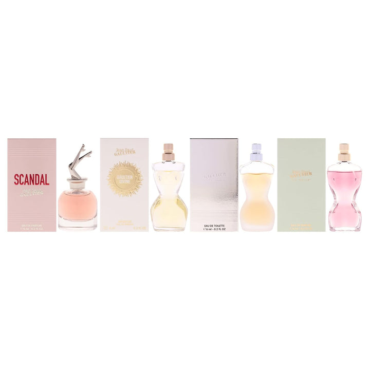 Jean Paul Gaultier Miniatures Gift Set For Women Luxury Perfume Collection 4 Piece Mini Set