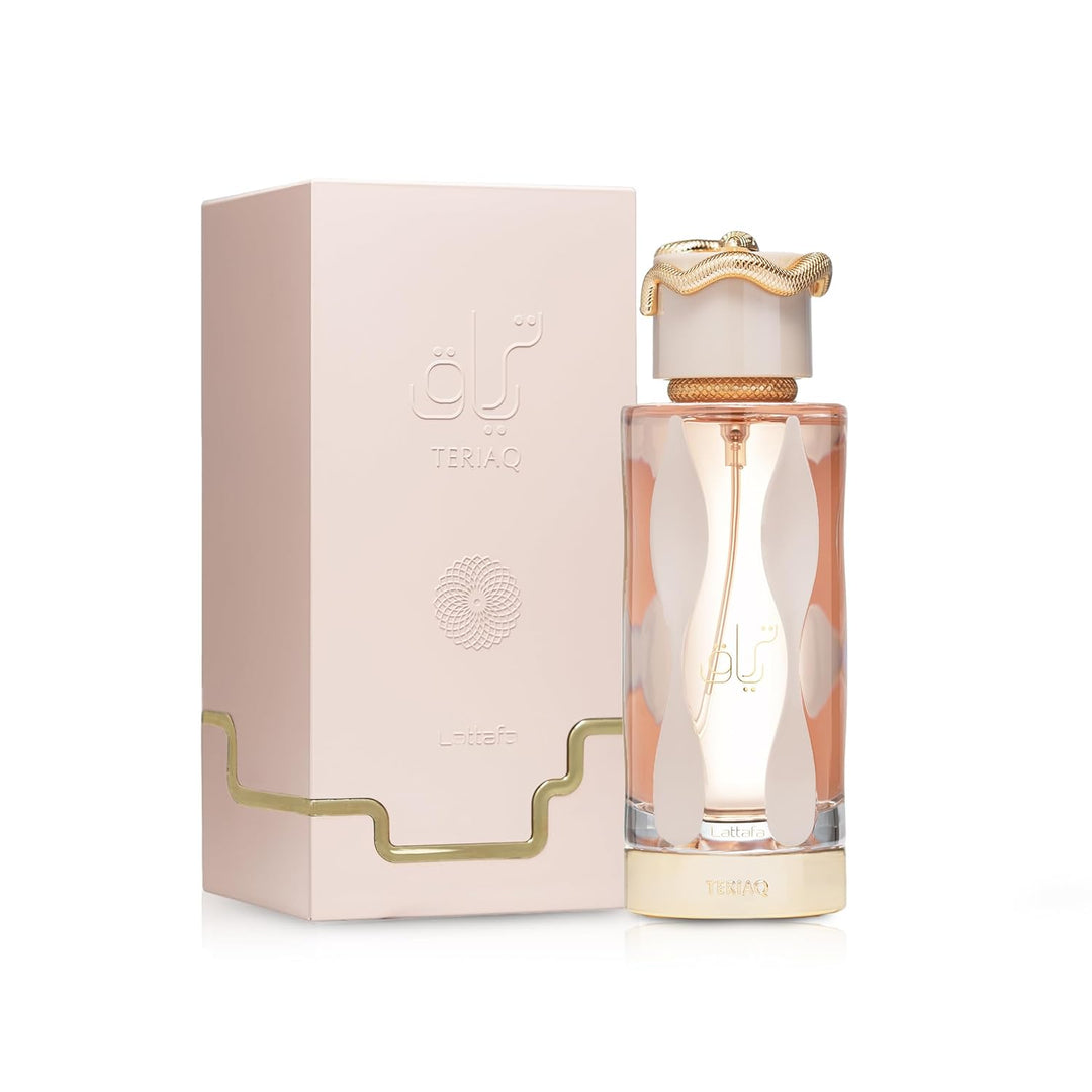 Lattafa Teriaq EDP Unisex Long Lasting Sweet Fruity Vanilla Fragrance 3.4 Oz