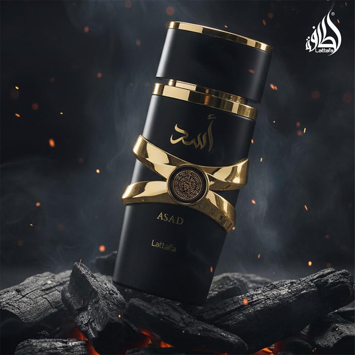 Lattafa Asad EDP For Unisex Long Lasting Warm Spicy Vanilla Fragrance 3.4 Oz