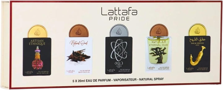 Lattafa Pride Collection No. 2 Mini Gift Set Arabian Luxury Fragrance 5 Piece 20 ML x 5