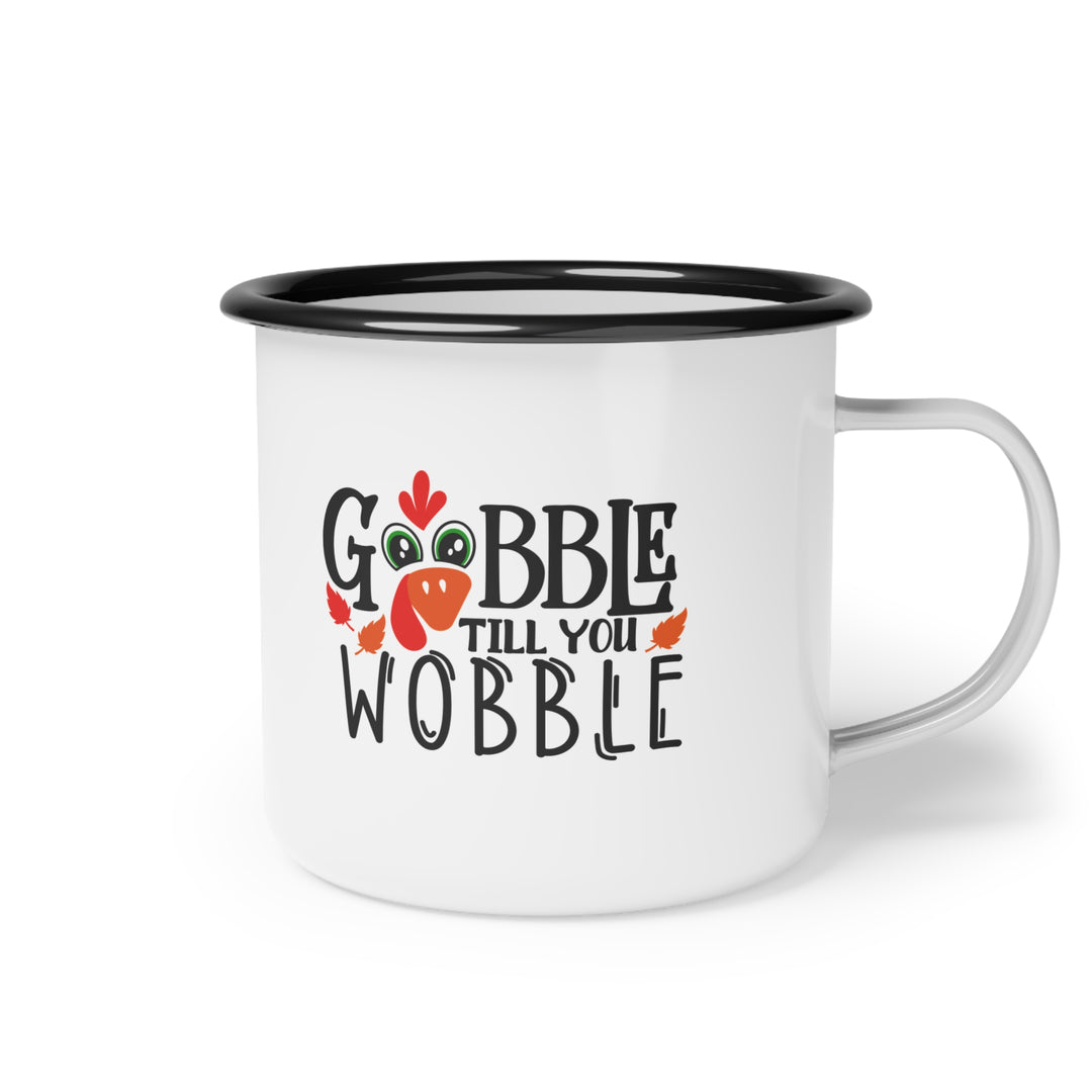 Gobble Till You Wobble Fall Thanksgiving Mug, Happy Thanksgiving Day Turkey Fall Autumn Lover Mug Gift For Men Women