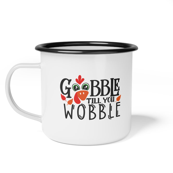 Gobble Till You Wobble Fall Thanksgiving Mug, Happy Thanksgiving Day Turkey Fall Autumn Lover Mug Gift For Men Women