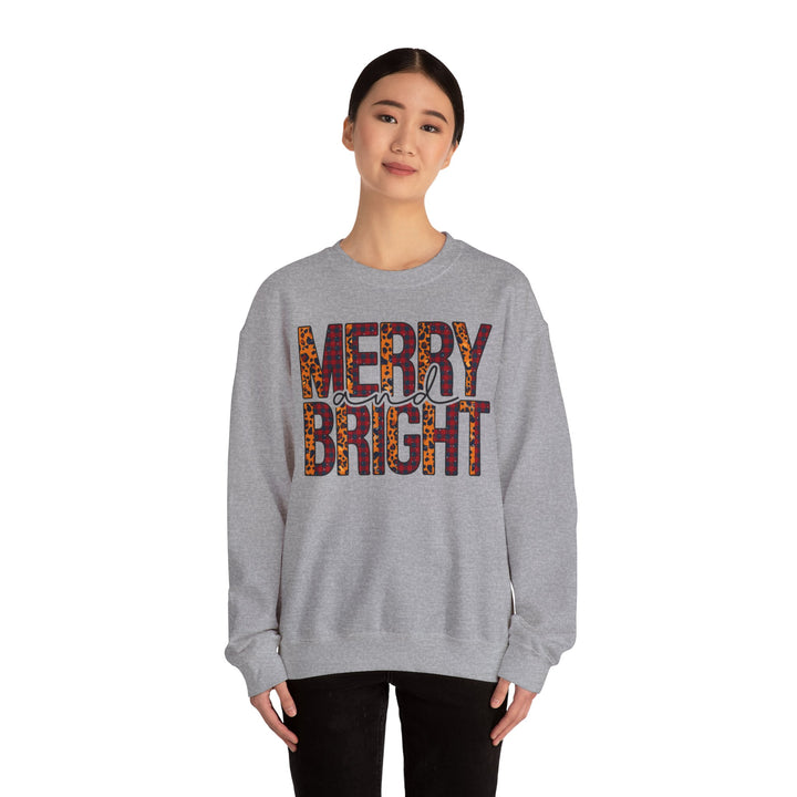 Merry And Bright Christmas Sweatshirt, Family Christmas Party Santa Lover Holiday Sweatshirt Gift For Men Women