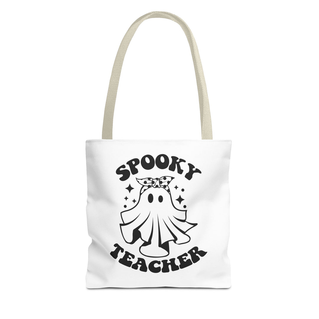 Spooky Teacher Halloween Teacher Tote Bag, Halloween Party Pumpkin Ghost Witch Teaching Lover Tote Bag Gift For Men Women