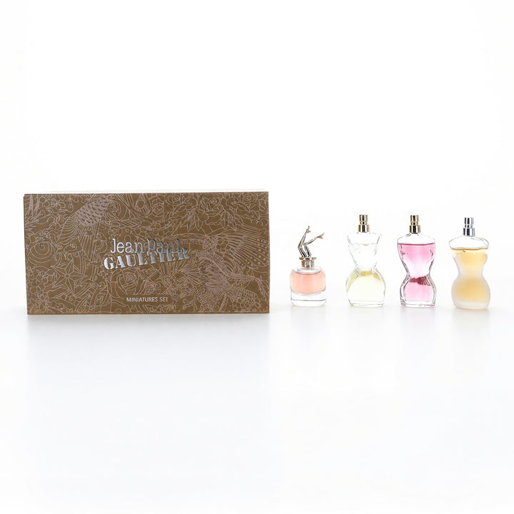 Jean Paul Gaultier Miniatures Gift Set For Women Luxury Perfume Collection 4 Piece Mini Set
