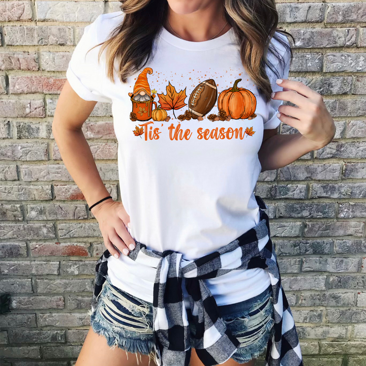 Tis The Season Fall Thanksgiving Tshirt, Happy Thanksgiving Day Turkey Fall Autumn Lover Shirt Gift For Men Women