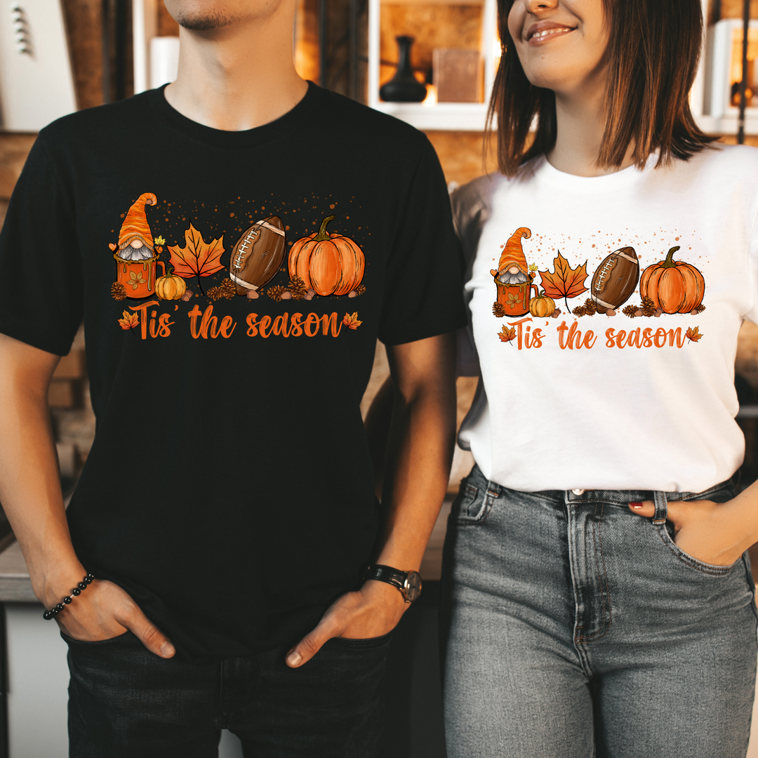 Tis The Season Fall Thanksgiving Tshirt, Happy Thanksgiving Day Turkey Fall Autumn Lover Shirt Gift For Men Women