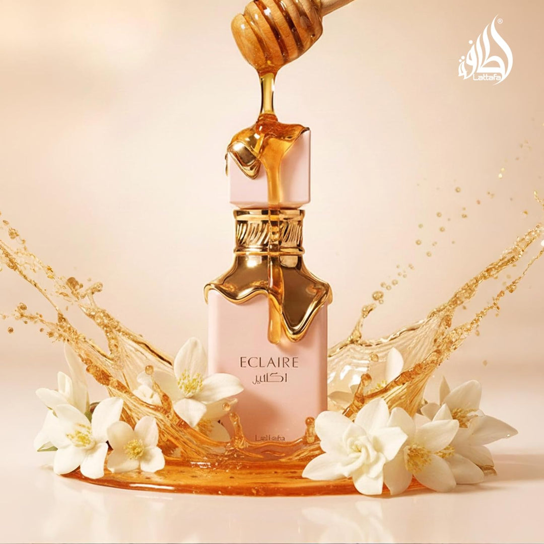 Lattafa Eclaire EDP For Women Long Lasting Vanilla Caramel Sweet Fragrance 3.4 Oz