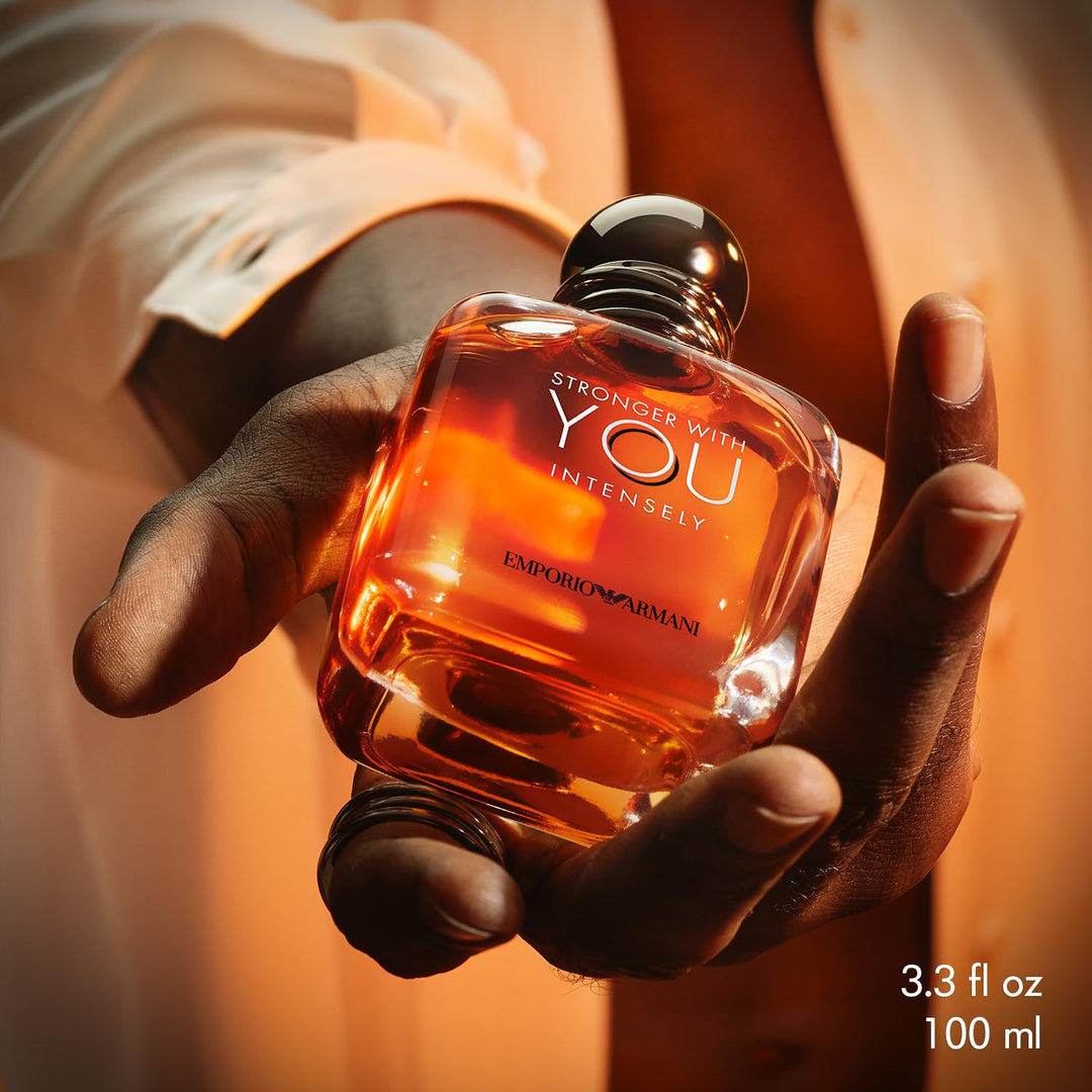 Emporio Armani Stronger With You Intensely EDP For Men Long Lasting Fragrance 3.4 Oz