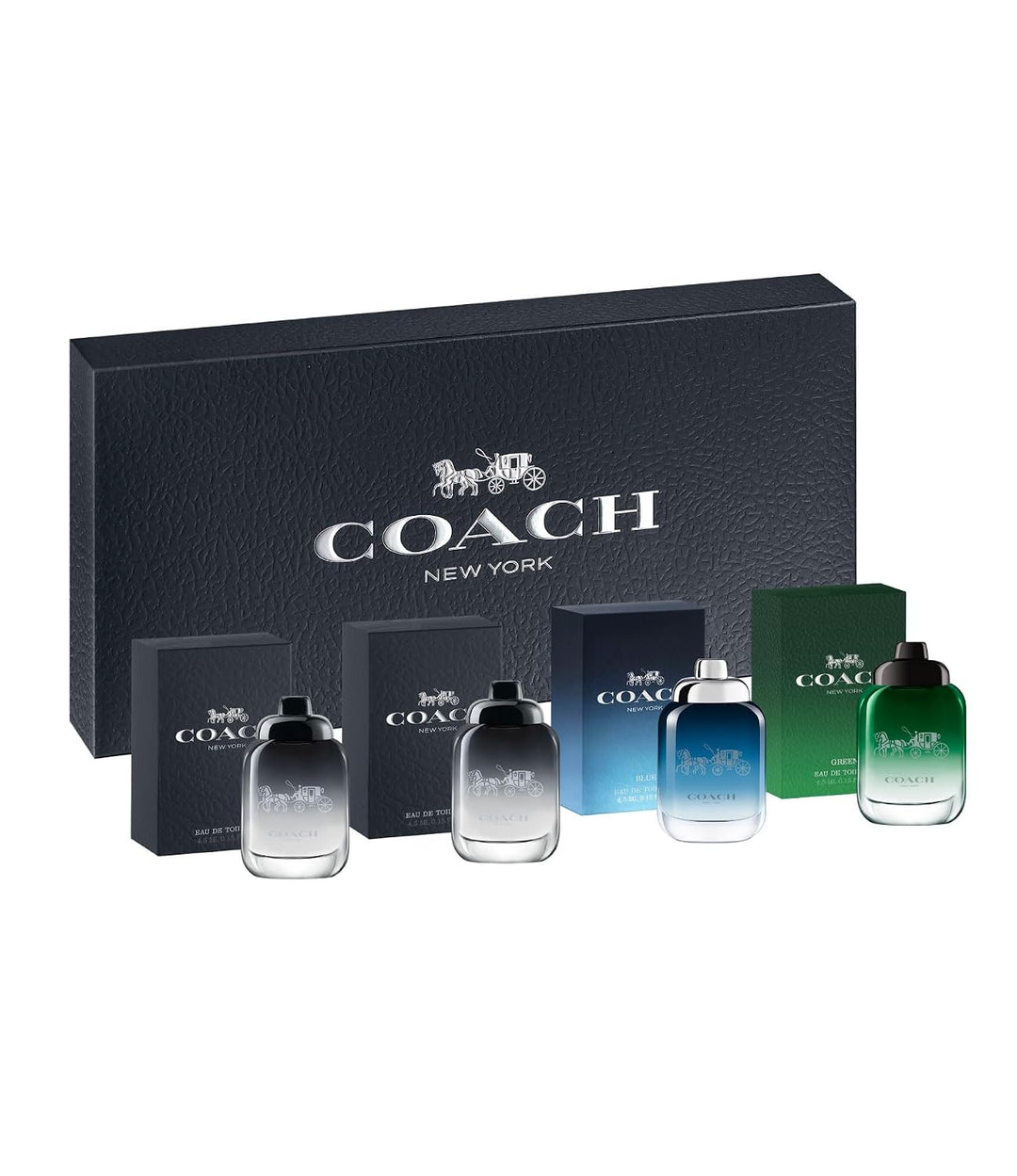 Coach Men Fragrance Mini Gift Set EDT EDP Travel Size Collection 4 Piece 4.5 ML x 4