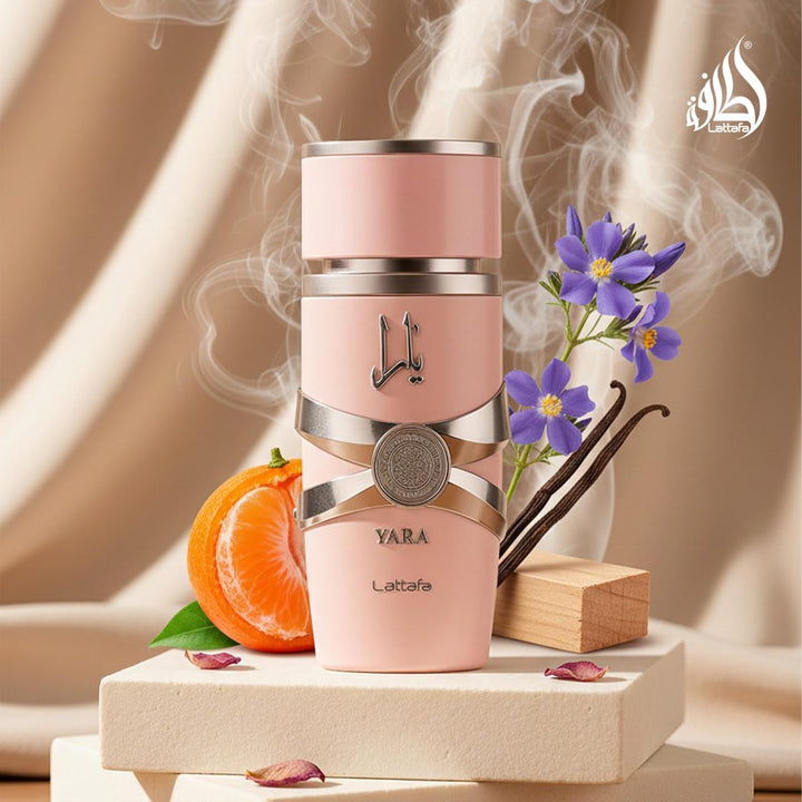Lattafa Yara EDP For Women Long Lasting Vanilla Gourmand Fruity Fragrance 3.4 Oz