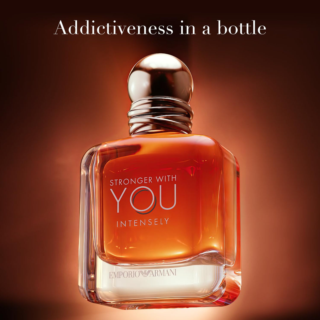Emporio Armani Stronger With You Intensely EDP For Men Long Lasting Fragrance 3.4 Oz