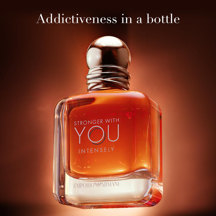 Emporio Armani Stronger With You Intensely EDP For Men Long Lasting Fragrance 3.4 Oz