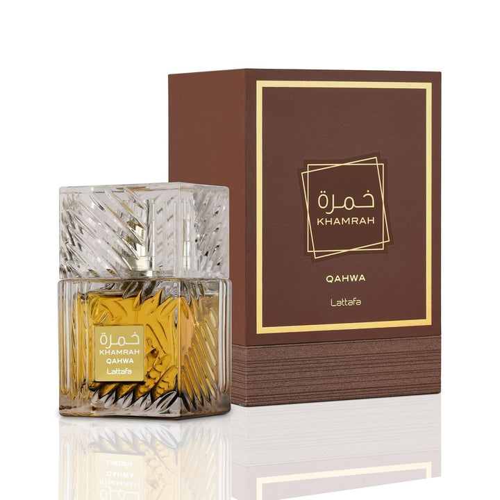 Lattafa Khamrah Qahwa EDP For Unisex Long Lasting Vanilla Warm Spicy Fragrance 3.4 Oz