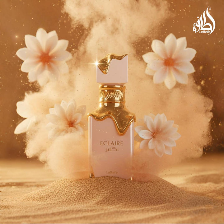 Lattafa Eclaire EDP For Women Long Lasting Vanilla Caramel Sweet Fragrance 3.4 Oz