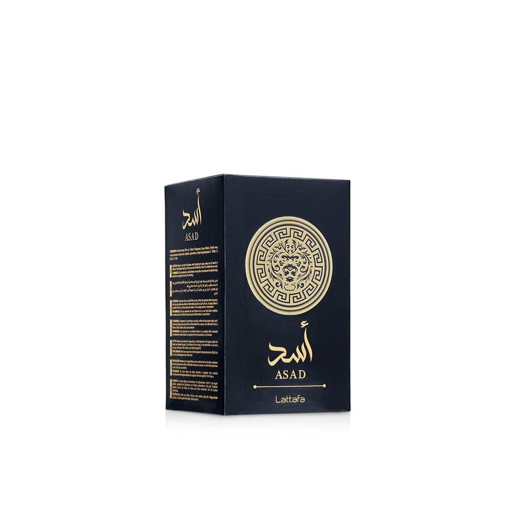 Lattafa Asad EDP For Unisex Long Lasting Warm Spicy Vanilla Fragrance 3.4 Oz