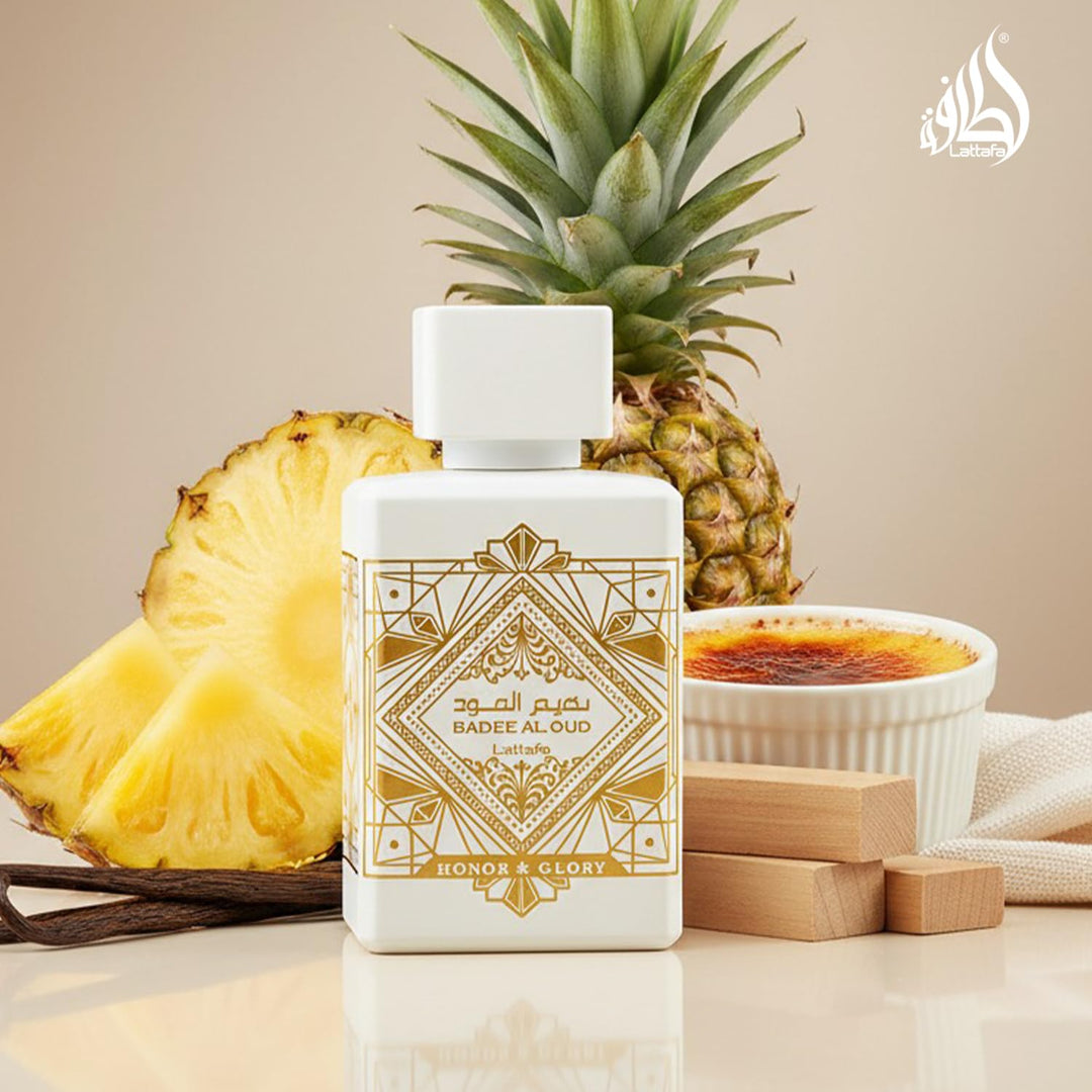 Lattafa Bade'e Al Oud Honor & Glory EDP Unisex Vanilla Woody Fragrance 3.4 Oz