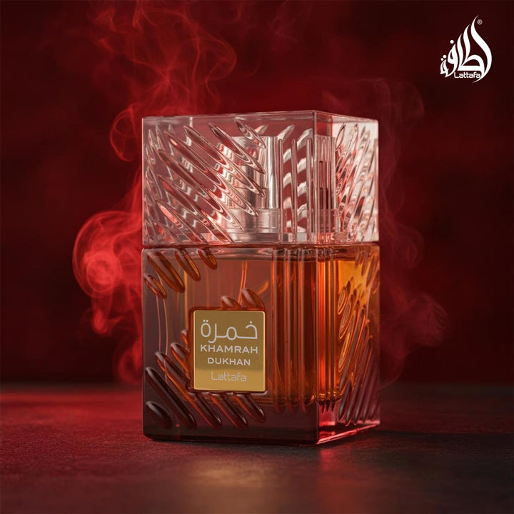 Lattafa Khamrah Dukhan EDP For Unisex Warm Spicy Luxury Fragrance 3.4 Oz