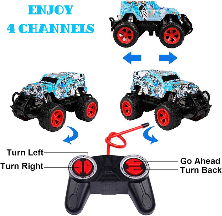 Remote Control Car for Kids 3-7, Monster Truck RC Toy for Boys, Birthday & Xmas Gift