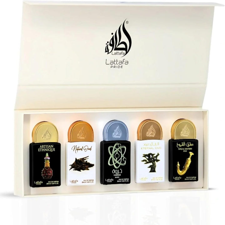 Lattafa Pride Collection No. 2 Mini Gift Set Arabian Luxury Fragrance 5 Piece 20 ML x 5