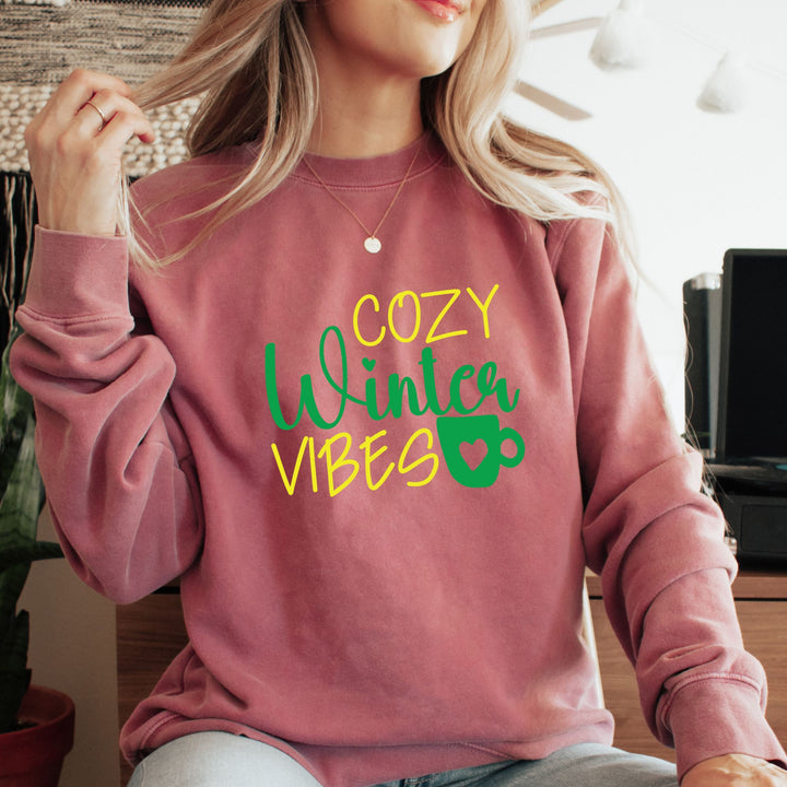 Cozy Winter Vibes Fall Thanksgiving Sweatshirt, Happy Thanksgiving Day Turkey Fall Autumn Lover Sweatshirt Gift For Men Women