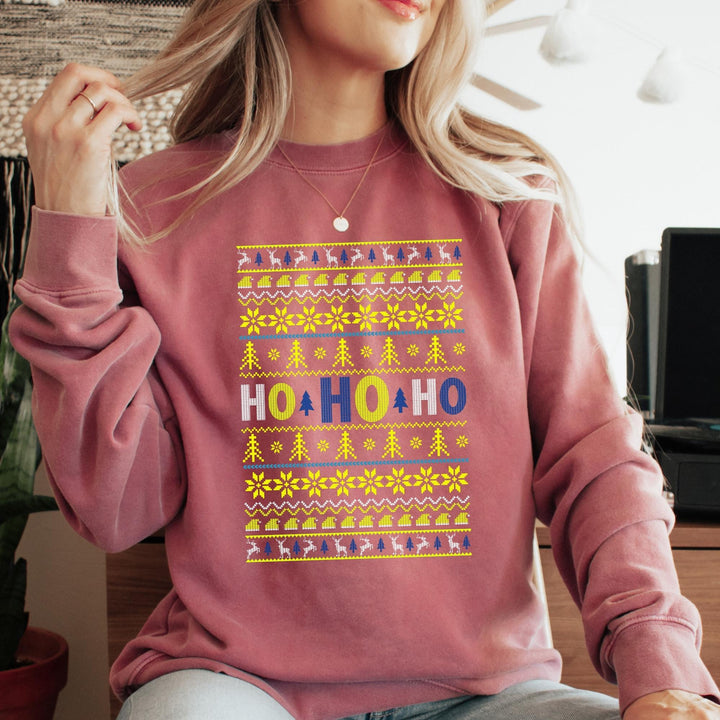 Ho Ho Ho Santa Christmas Sweatshirt, Family Christmas Party Santa Lover Sweatshirt Gift For Men Women