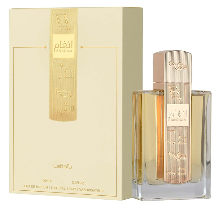 Lattafa Angham EDP For Unisex Long Lasting Citrus Vanilla Amber Fragrance 3.4 Oz