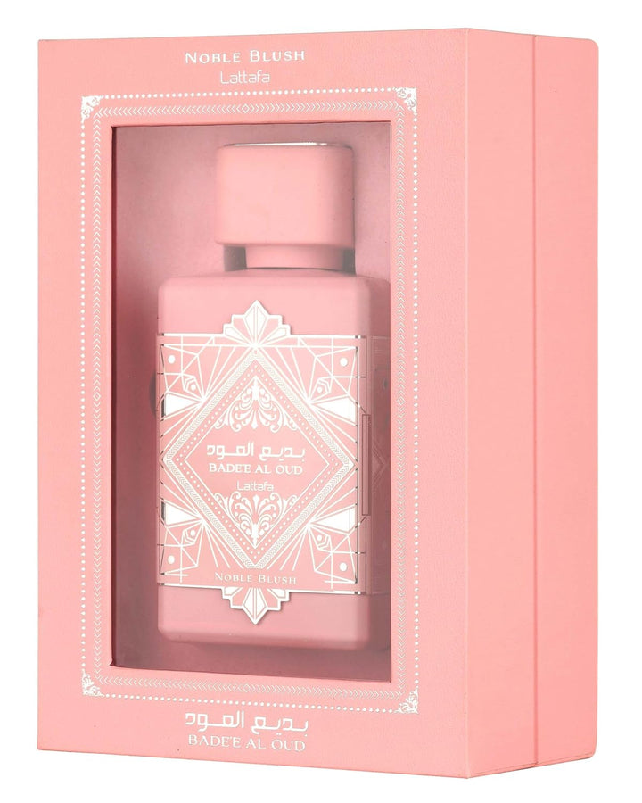 Lattafa Bade'e Al Oud Noble Blush EDP Unisex Vanilla Floral Fragrance 3.4 Oz