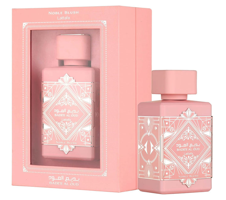 Lattafa Bade'e Al Oud Noble Blush EDP Unisex Vanilla Floral Fragrance 3.4 Oz