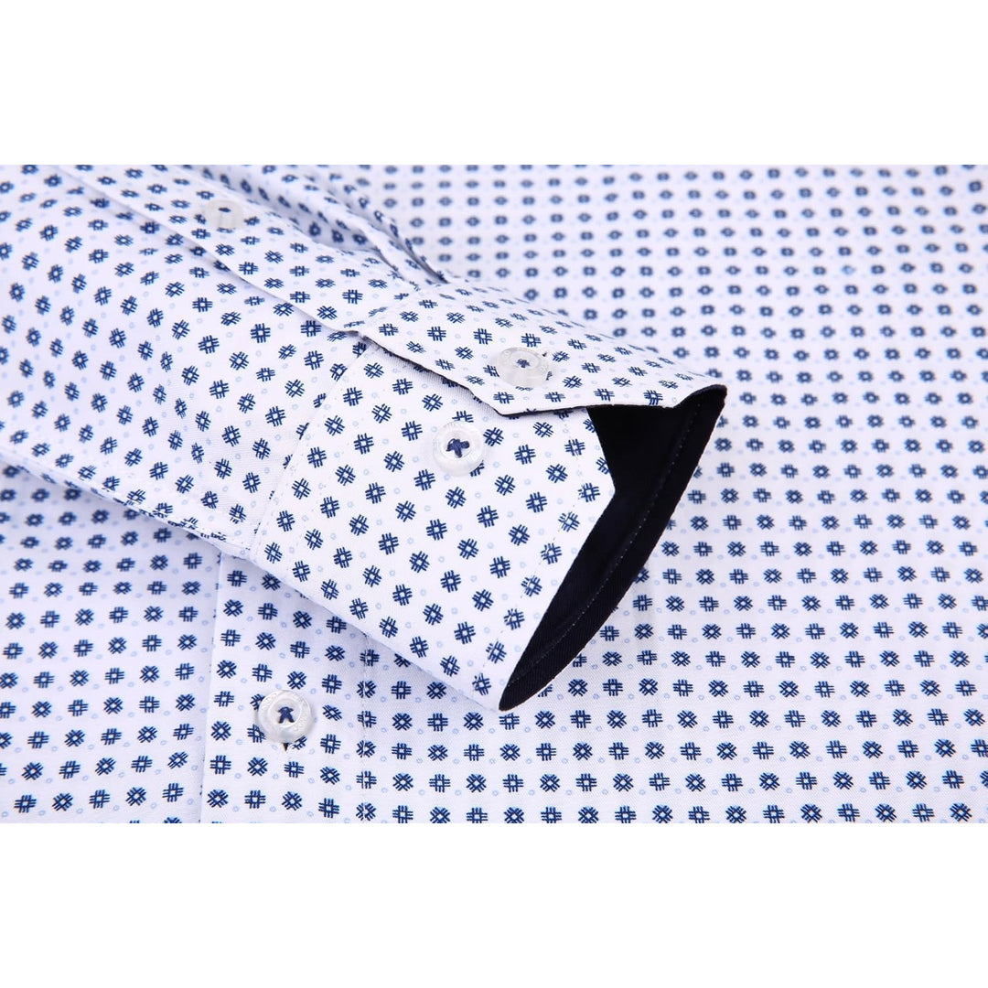 Large size Alex Vando Mens Printed Dress Shirts