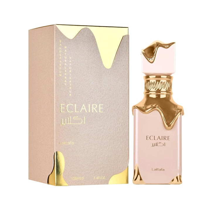 Lattafa Eclaire EDP For Women Long Lasting Vanilla Caramel Sweet Fragrance 3.4 Oz