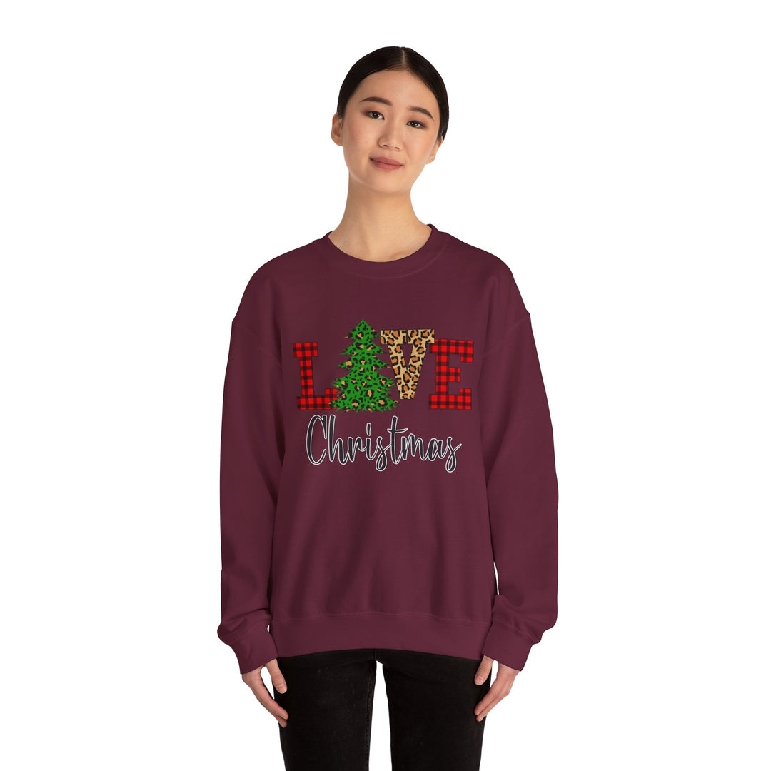 Love Christmas Sweatshirt, Family Christmas Party Santa Lover Holiday Sweatshirt Gift For Men Women