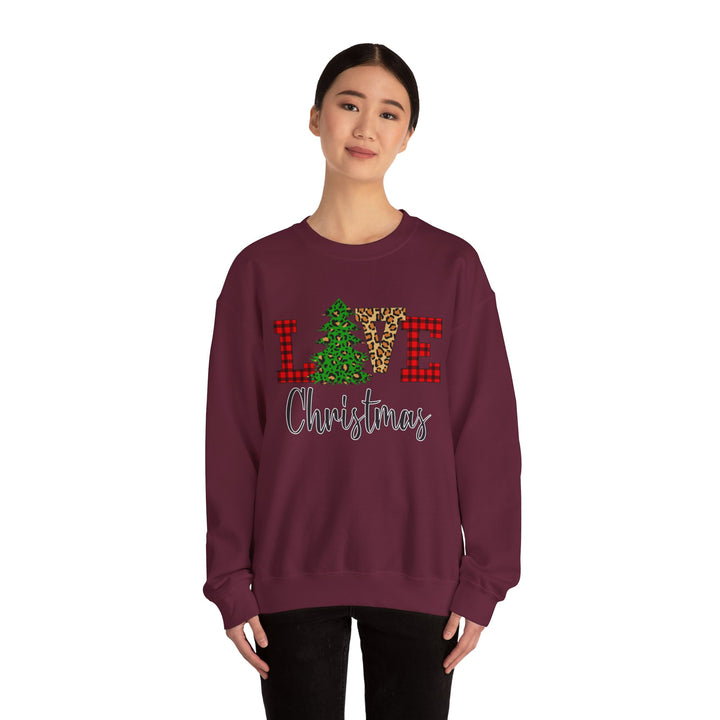 Love Christmas Sweatshirt, Family Christmas Party Santa Lover Holiday Sweatshirt Gift For Men Women