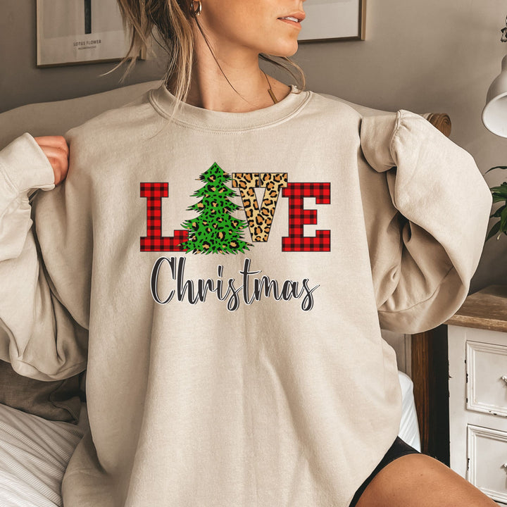 Love Christmas Sweatshirt, Family Christmas Party Santa Lover Holiday Sweatshirt Gift For Men Women