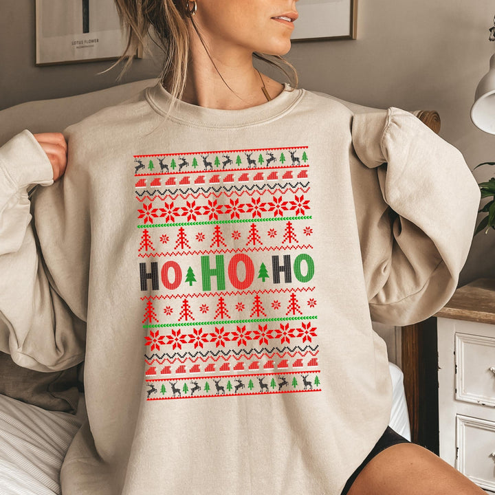 Ho Ho Ho Santa Christmas Sweatshirt, Family Christmas Party Santa Lover Sweatshirt Gift For Men Women