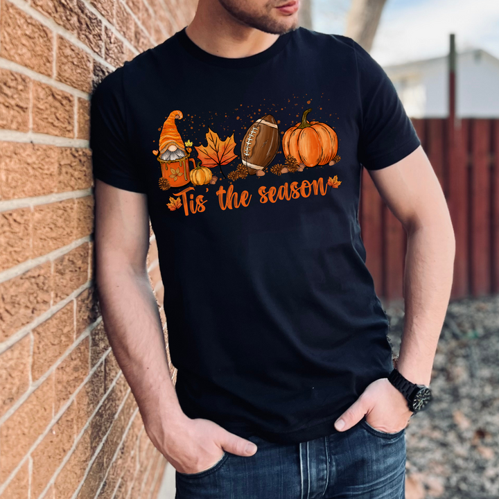 Tis The Season Fall Thanksgiving Tshirt, Happy Thanksgiving Day Turkey Fall Autumn Lover Shirt Gift For Men Women