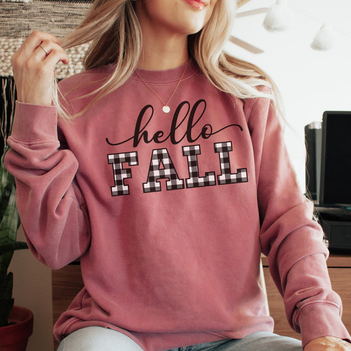 Hello Fall Thanksgiving Sweatshirt, Happy Thanksgiving Day Turkey Fall Autumn Lover Sweatshirt Gift For Men Women