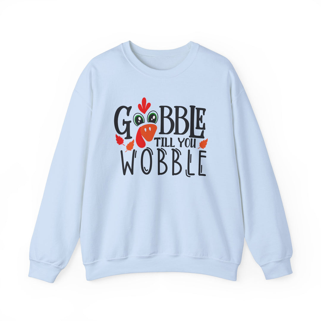 Gobble Till You Wobble Fall Thanksgiving Sweatshirt, Happy Thanksgiving Day Turkey Fall Autumn Lover Sweatshirt Gift For Men Women