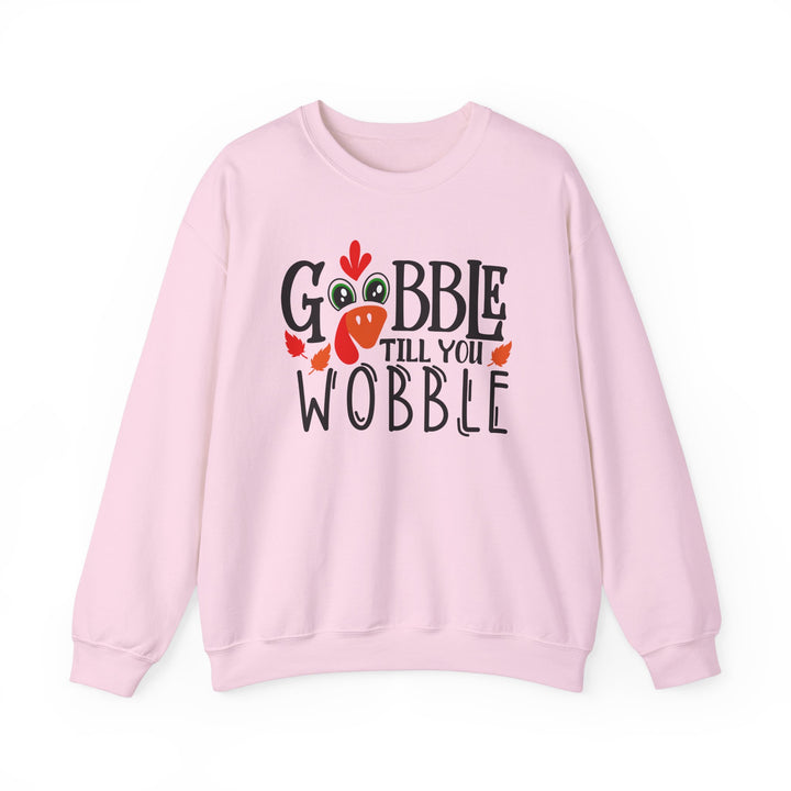 Gobble Till You Wobble Fall Thanksgiving Sweatshirt, Happy Thanksgiving Day Turkey Fall Autumn Lover Sweatshirt Gift For Men Women