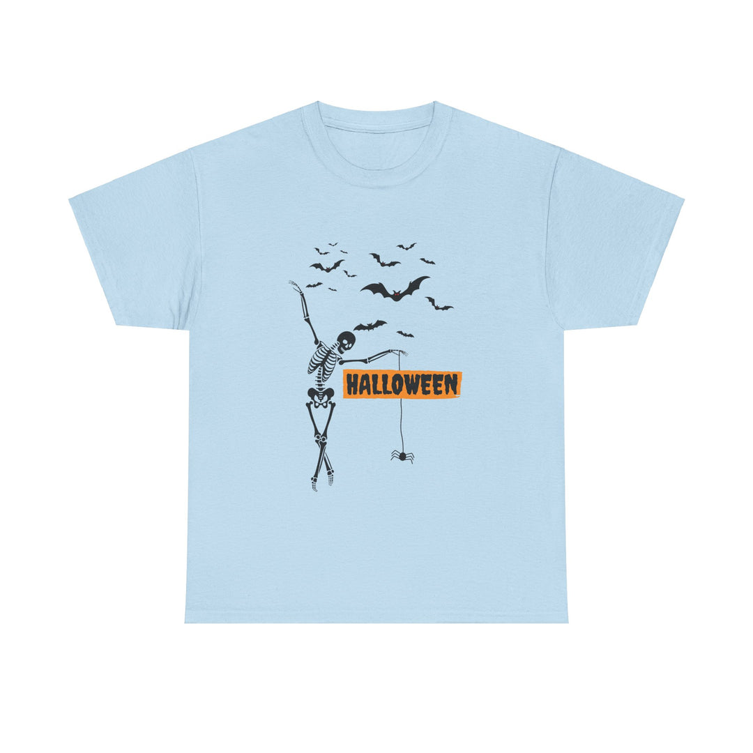 Cute Dancing Skeleton Halloween T-Shirt, Halloween Party Pumpkin Skeleton Dance Shirt Gift For Men Women