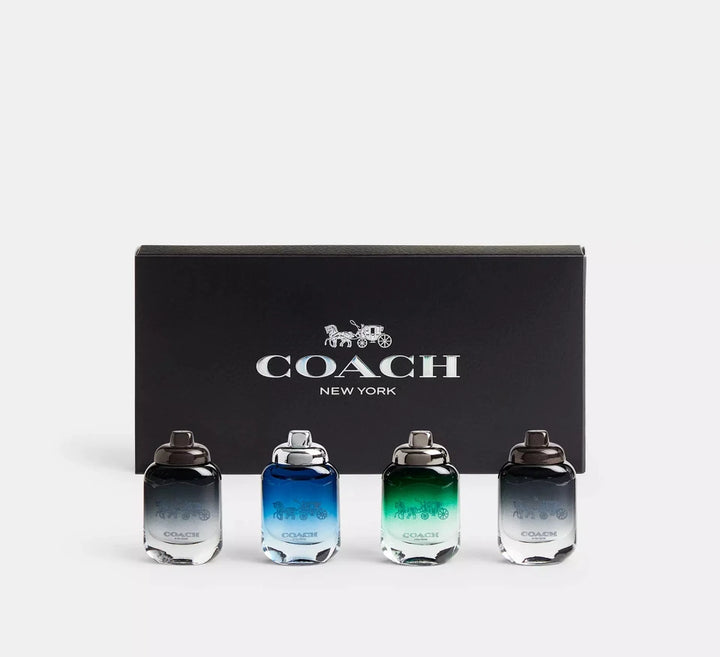 Coach Men Fragrance Mini Gift Set EDT EDP Travel Size Collection 4 Piece 4.5 ML x 4