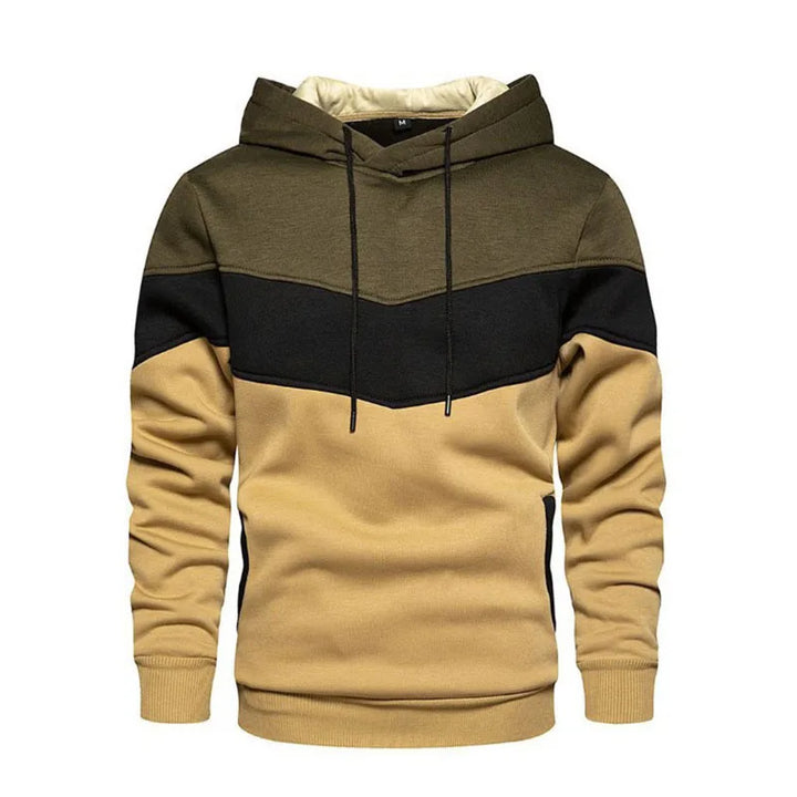 Men's Patchwork Hoodie - Fall/Winter Street Fashion