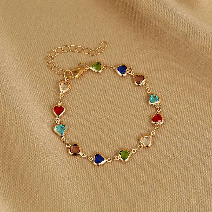 RadiantHeart Charm Bracelet