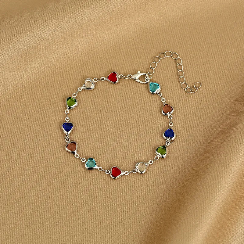 RadiantHeart Charm Bracelet