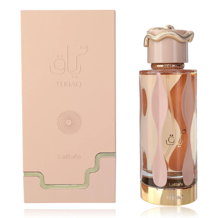 Lattafa Teriaq EDP Unisex Long Lasting Sweet Fruity Vanilla Fragrance 3.4 Oz