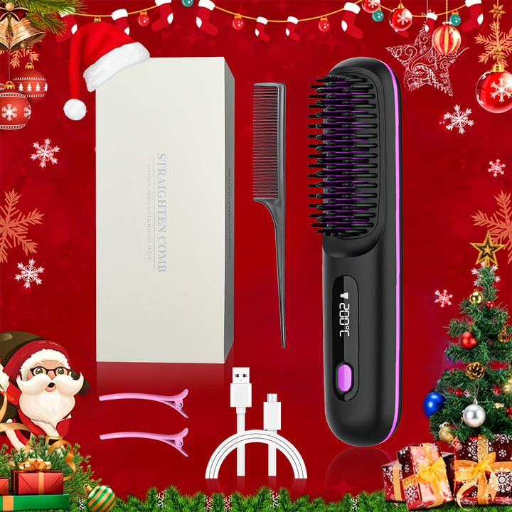 Cordless Hair Straightener Brush