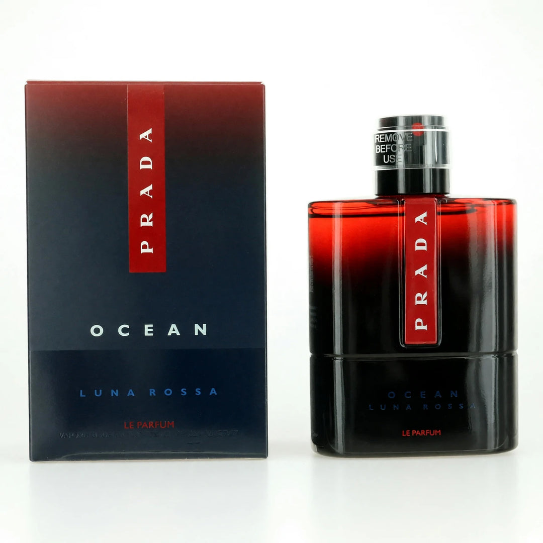 Prada Luna Rossa Ocean Le Parfum For Men Luxury Fragrance Refillable Spray 3.3 Oz