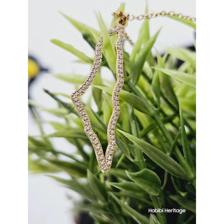 Palestine Necklace Hollow Design